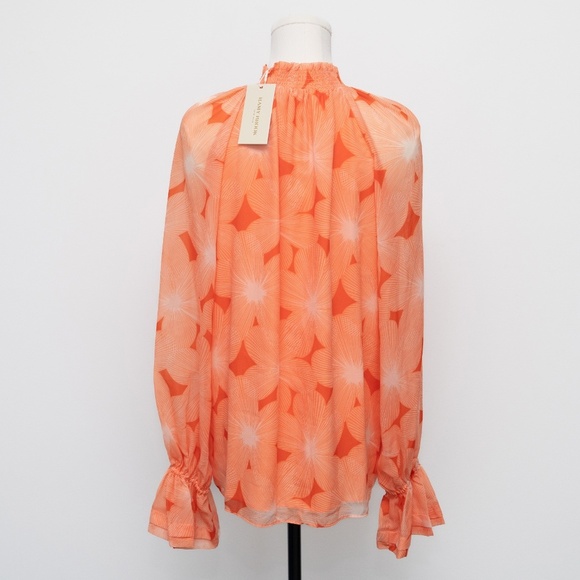 Ramy Brook | Clarke Chiffon Floral Blouse - Picture 7 of 15